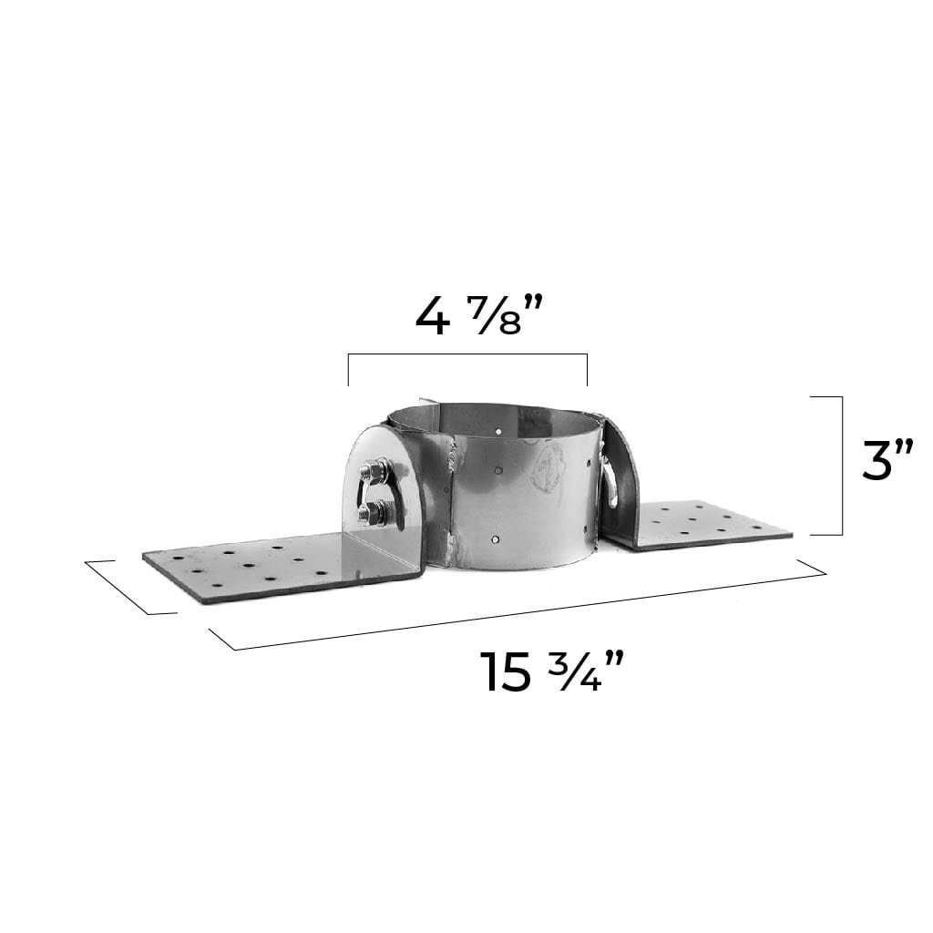 3” Roof Support Mounting Bracket - Tiny Wood Stove